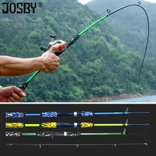 Spinning Casting Hand Locken Angelrute Pesca Carbon Pole Canne Karpfen Fliegen Getriebe Reel Sitz feeder Ultraleicht Mini Reise Surf 1,8 M