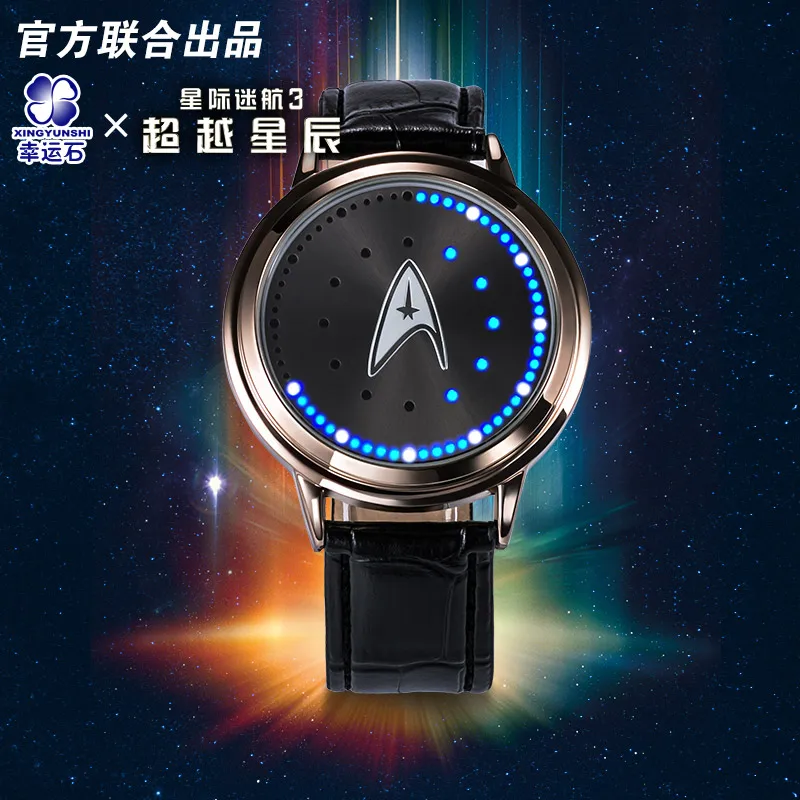 Star Trek models spock LED waterproof touch screen font b watch b font Hollywood Movie TV