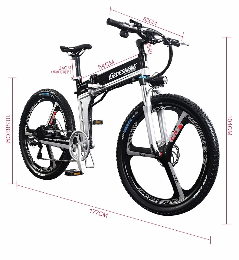 Excellent 26 48 V Lithium Battery Electric Bicycle Mtb Hidden 500 W High Speed Motor Abs Brake Folding Electric Bike Mountain 23
