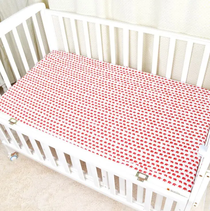 

NEW 120*65CM Baby Bed Fitted Sheet Crib Sheet 100% Cotton Bed Sheet CZH180608