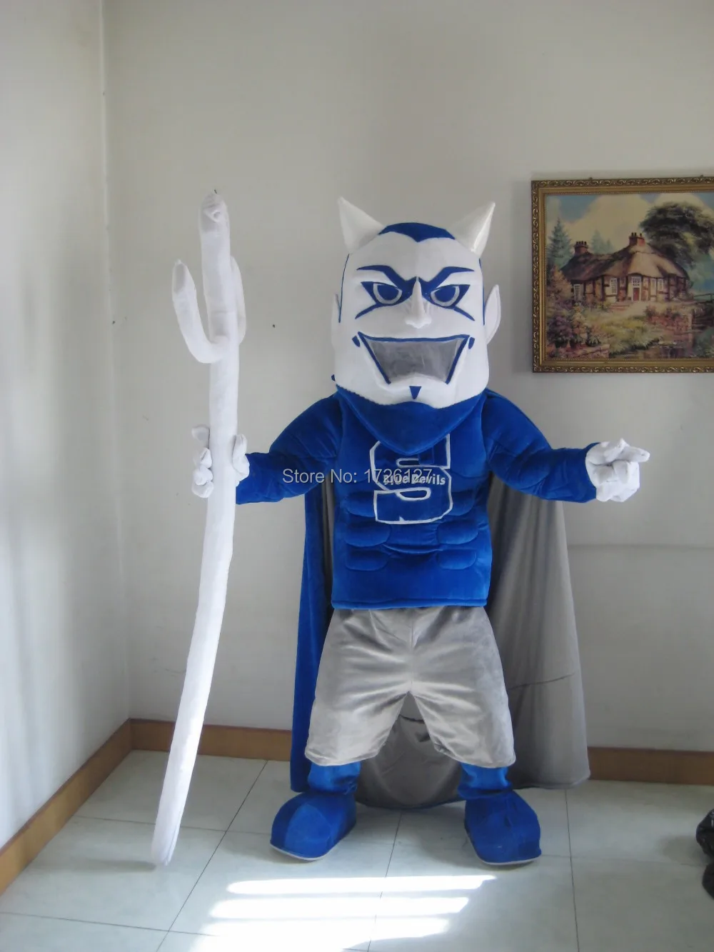 Mascotte Blue Devil Mascot Costume Custom Fancy Costume Anime Cosplay Kit Mascotte Fancy Dress Costume Di Carnevale
