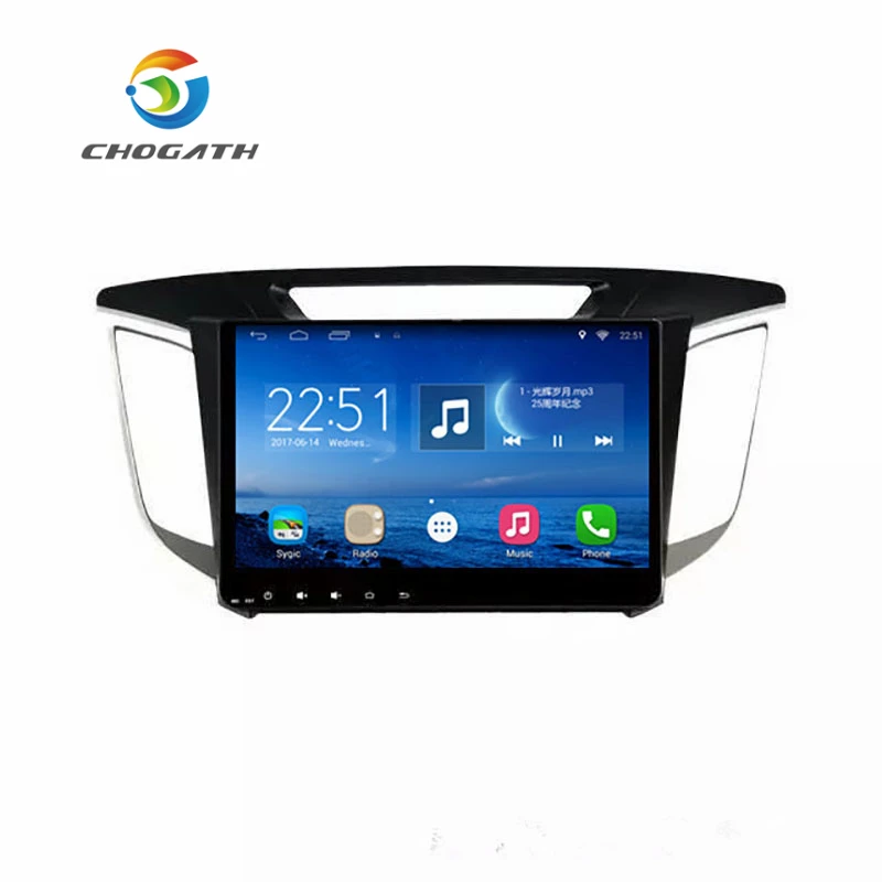 

CHOGATH 10" Android 9.0 Car GPS Player Navi for Hyundai IX25 with RAM 1G Quad Core Stereo Multimedia HDMI No DVD