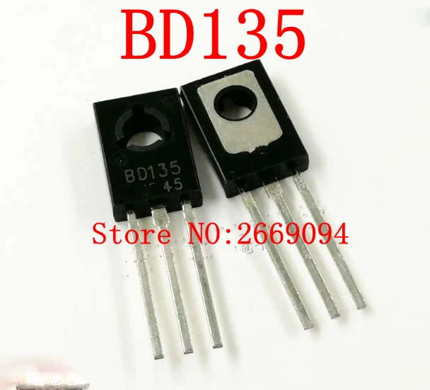 ТРАНЗИСТОР BD135 NPN 1.5A/45V TO 126 50 шт.|Запасные части| |