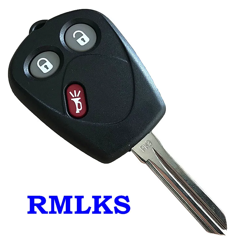 

New Remote Head Key Fob Shell Case Housing Buttons Uncut Blade For Saab 9-7X 9-7 With PK3 Blade B99