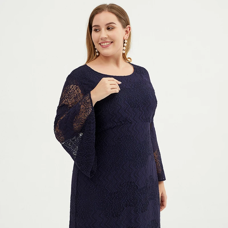Women Lace Dress XXXL 3XL Plus Size Black Female Fashion Elegant Clothes Femininos Vestidos Ladies Summer Office Party Dresses (7)