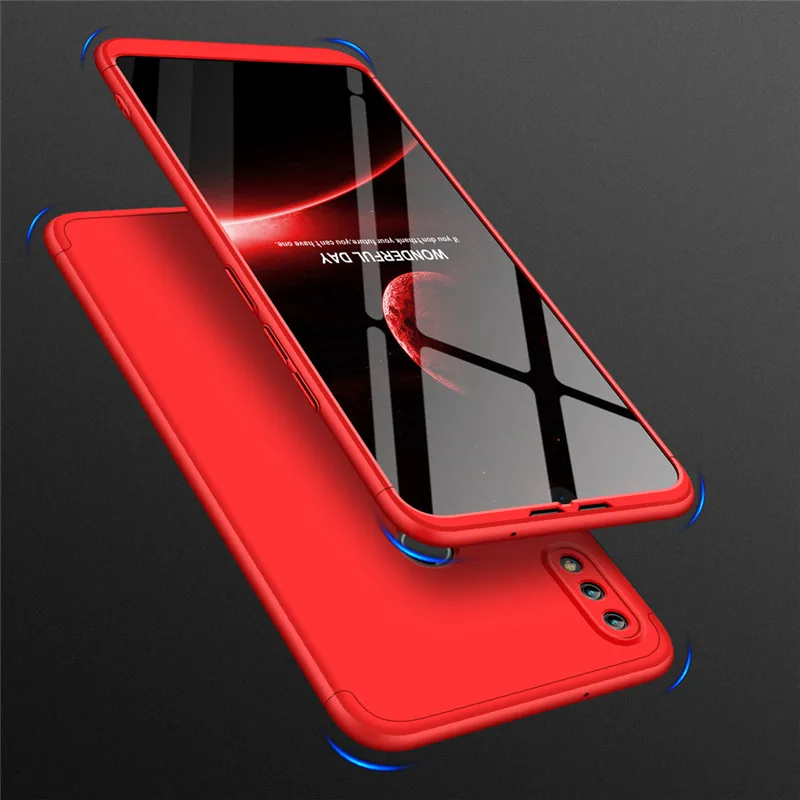 Tempered Glass With 3 in 1 Matte Shell Cover for Huawei Honor8X Max 7A 7C 7X 9 9Lite Case Cover 360 Full Protection Hard PC Case (1)