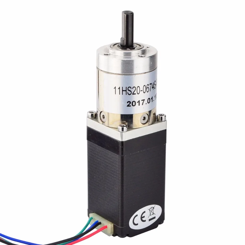 

Nema 11 Geared Stepper Motor Bipolar L=51mm w/ Gear Ratio 27:1 planetary reduction gearbox stepper gear