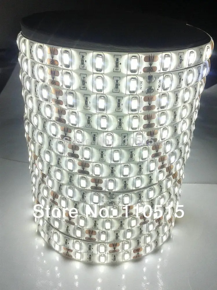Светодиодная лента 5630 SMD 12 В 60 светодиодов/м 5 м/лот новый светодиодный чип яркий