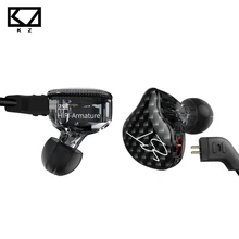 KZ ZST Dual Driver Earphone Dynamic And Armature Detachable Bluetooth Cable Monitors Noise Isolating HiFi Music Sports Earbuds