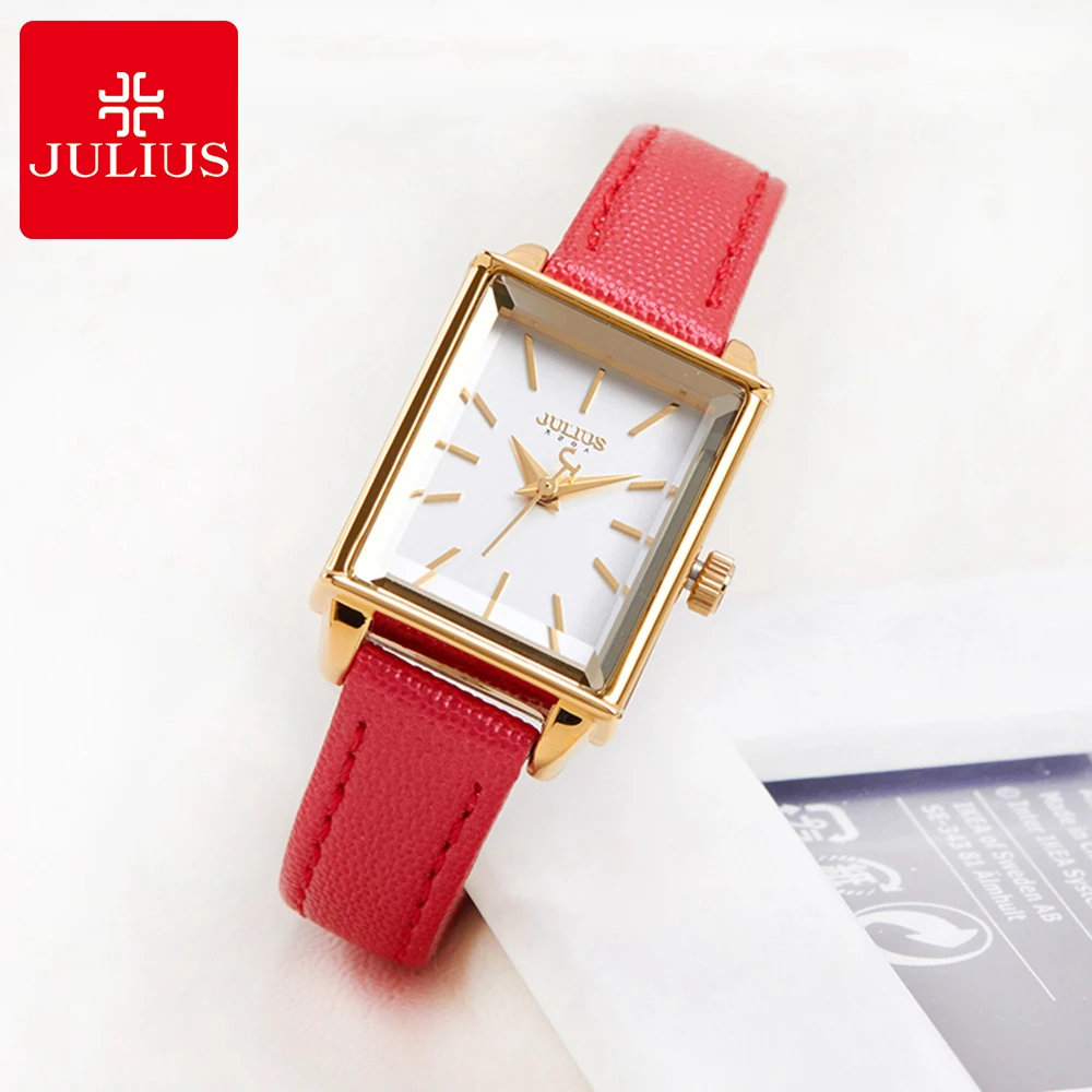 

Original Brand JULIUS Women Fashion Casual Simple Quartz Watch Hot Ladies Leather Good Quality Girl Clock Wholesale Low Price