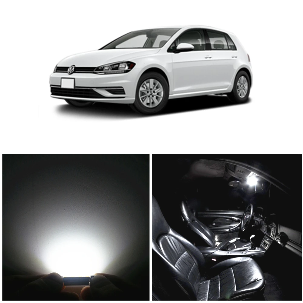 Us 14 84 45 Off Wljh 11x Canbus Error Free Led Light Car Interior Dome Bulb For Volkswagen Golf 6 Vi Gti Mk6 Led Interior Light Kit 2010 2014 In