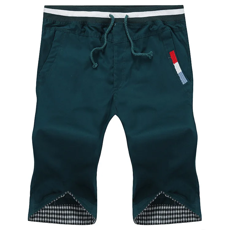 Летние модные брендовые мужские шорты Для мужчин повседневные шорты хлопок мужские короткие штаны Большие размеры