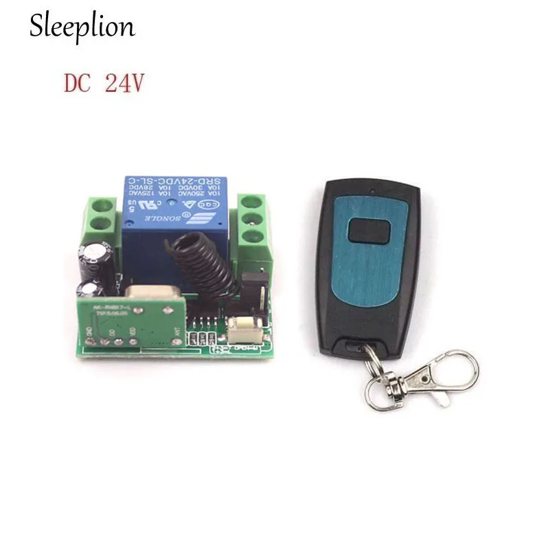 Sleeplion LED Motor Lampe Licht Power ON OFF DC 24 V 1CH Kanal Wireless RF Fernbedienung Relaisschalter Transceiver + empfänger Günstig