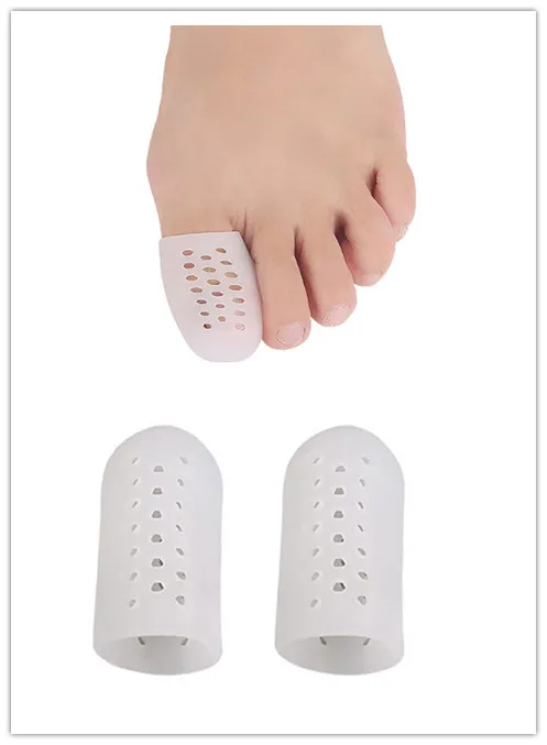 

2Pcs Feet Pain Relief Guard Silicone Gel Tube Bandage Finger & Toe Protectors for Feet Care insoles Feet Care Tool
