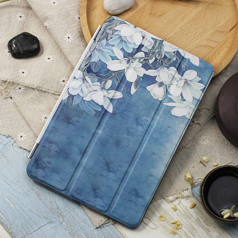 

Case for iPad 2 3 4, Orchid series Tri-fold smart cover Ultra Slim PU Leather Back Case for iPad 2 3 4