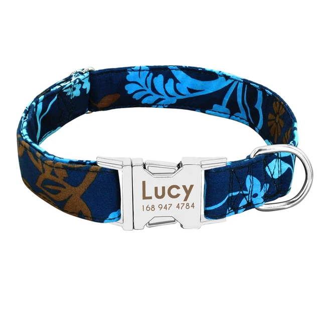 Buy Adjustable Nylon AntiLost Personalized Dog Collar Online