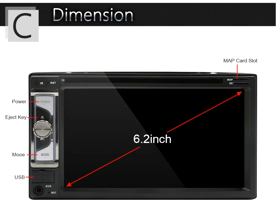 Clearance Eunavi Universal 2 Din Android 8.1 Car DVD Player Radio Stereo System 2din GPS Navigation WiFi Bluetooth Touch Screen 1024*600 21