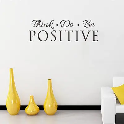 

Think Do Be Positive Wall Sticker Cool Words Vinyl Quote Decal Art Inspiration Decor