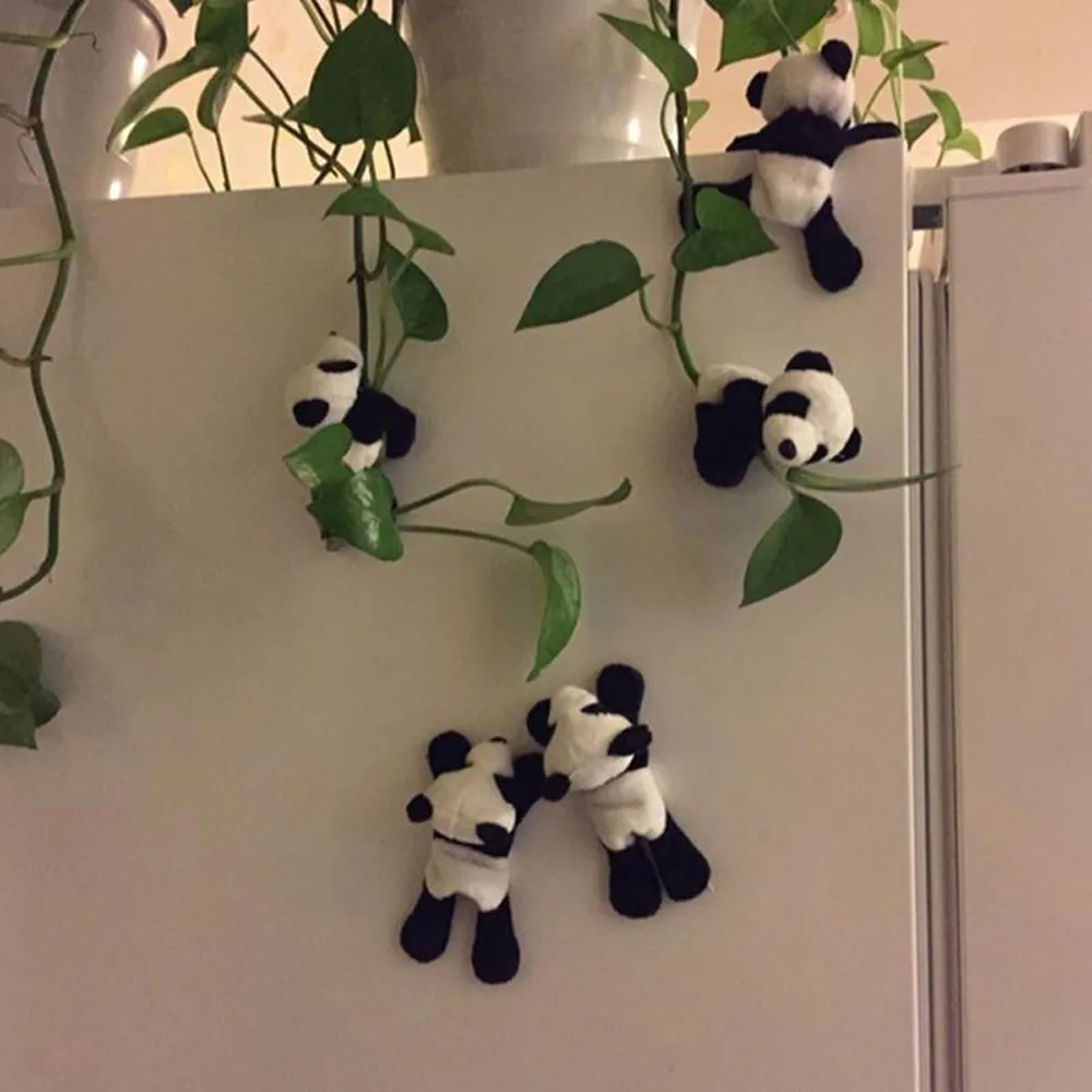 1 шт. 9*9 см милый мягкий плюшевый магнит на холодильник в виде панды наклейки на холодильник подарок сувенир Декор панда наклейка на холодильник