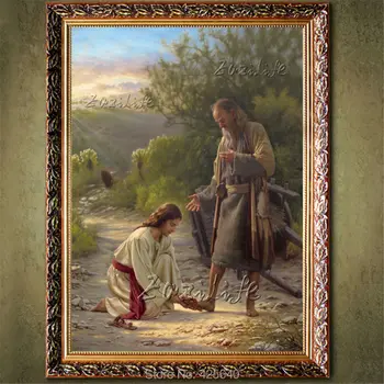 

Home Decor Jesus Christ Painting the Portrait of Jesus Art Decor Painting Print Giclee Art Print On Canvas Ready to Frame 20