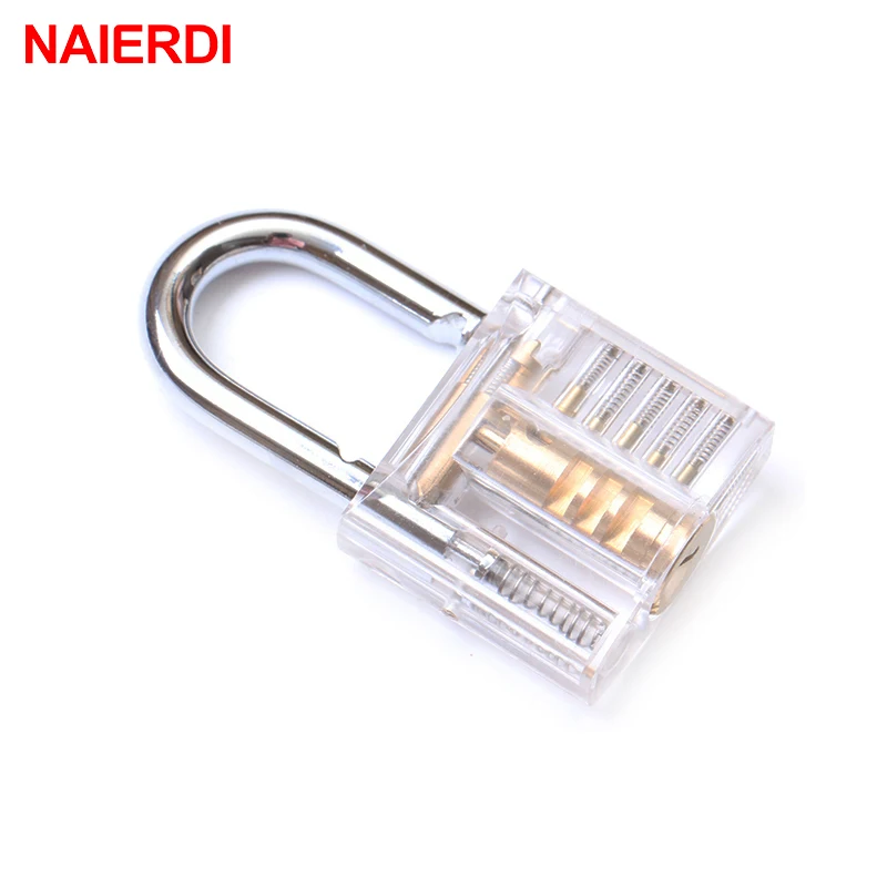 NAIERDI průhledná zámků vsunout viditelné cutaway mini bilanční rok výhled padlock petlicí tvoření schopnosti pro zámečník nábytek hardware