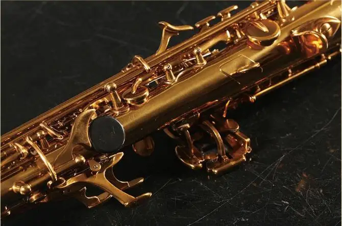 Франция Rollinsax RSS-9901 сопрано Sax шаг бемоль золото разделение прямые саксофоны латунь музыкальный рупор Professional класс