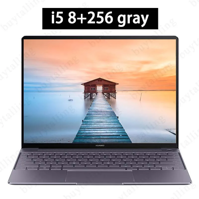 i5 8G 256G gray Huawei MateBook X 13,0 ''Intel Core i5-7200U/i7-7500U 4 Гб ОЗУ 256 ГБ SSD компьютер Windows 10 ips 2160x1440 отпечаток пальца ноутбук - Цвет: i5 8G 256G gray