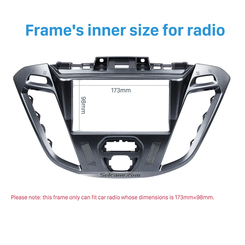 Seicane 2Din автомобильный Радио фасции рамка Крышка отделка комплект приборной панели для Ford Transit Пользовательские 2013