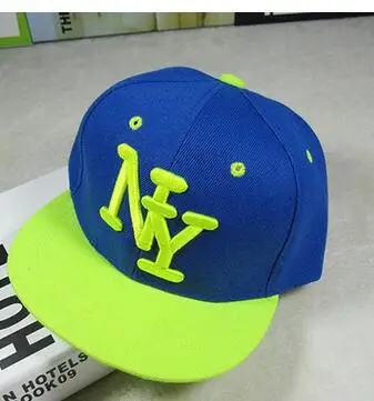 1 шт./лот,, корейский стиль, детская бейсбольная кепка с надписью NY для мальчиков и девочек, Регулируемая Повседневная Кепка в стиле хип-хоп - Цвет: 4