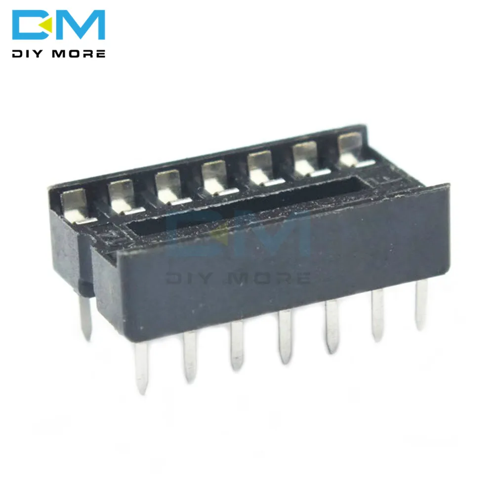 20PCS NEW 16pin DIP IC Socket Adaptor Solder Type Socket Pitch Dual Wipe Contact