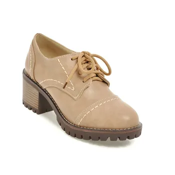 

British wind system with small leather shoes female 2018 spring new joker 32-43 yards women's shoes, 1844 students