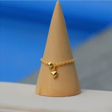 Кольцо из чистого 999 твердого 24K желтого золота/кольцо на удачу для мужчин и женщин/Размер США: 4-5