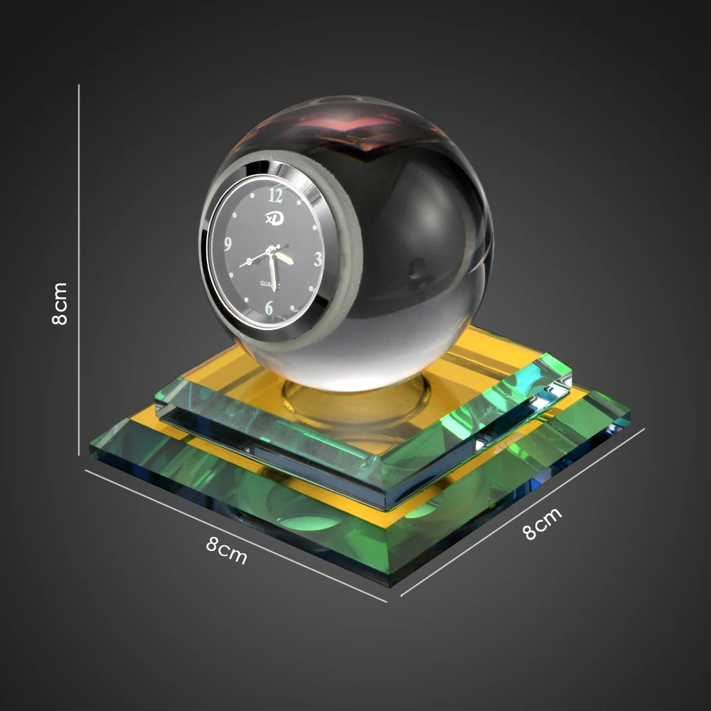 Украшение автомобиля украшение в виде хрустального шара часы авто Интерьер приборной панели декор часы в автомобильные аксессуары подарок