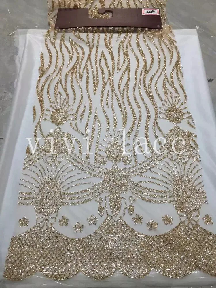 

sd222 champagne gold glued glitter sparkle african india net mesh tulle for wedding/evening dress/stage,5yards/lot