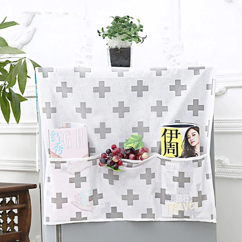 

Kitchen Refrigerator dust cover Dustproof And Fume Protection Non-woven Fabric Dust Cover With 6 Storage Bags