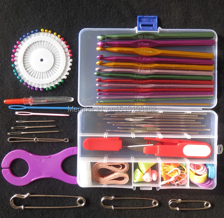 Free shipping DIY knitting needle set, crochet hook knitting needle