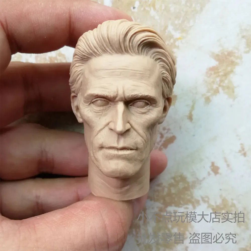 

1/6 scale Blank Head Sculpt Green Goblin Willem Dafoe unpainted Fit 12" figure