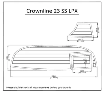 

Crownline 23 SS LPX Swim Platform Pad Boat EVA Teak Decking 1/4" 6mm