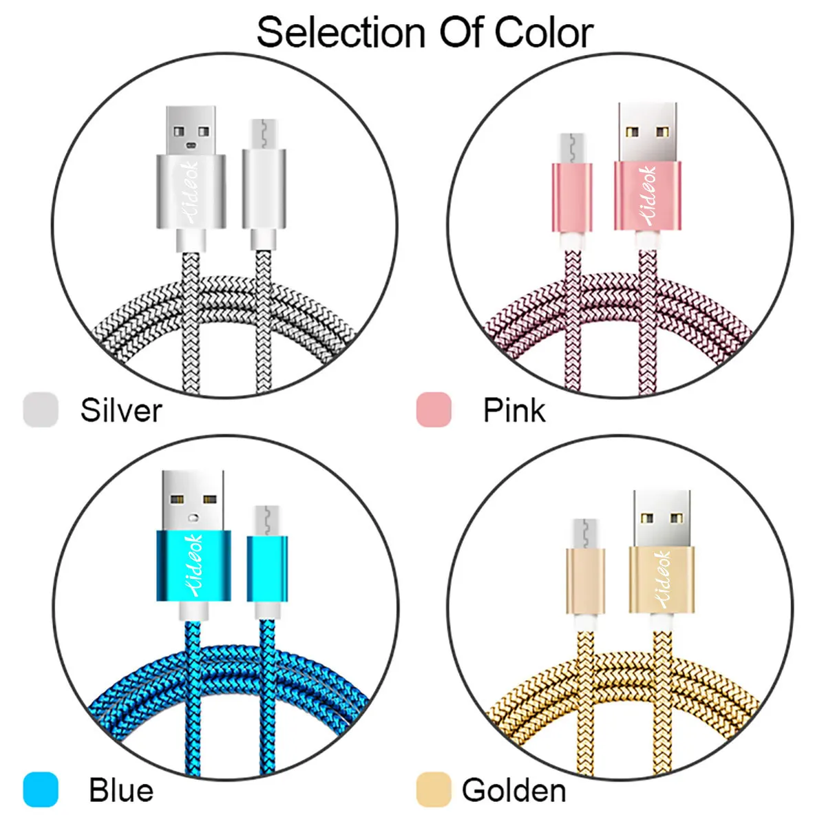 Быстрое зарядное устройство Micro USB кабель 0.5M1M1.5M 2M3M профессиональный Прочный прочный нейлоновый мобильный кабель передачи данных для быстрой зарядки для телефона Android