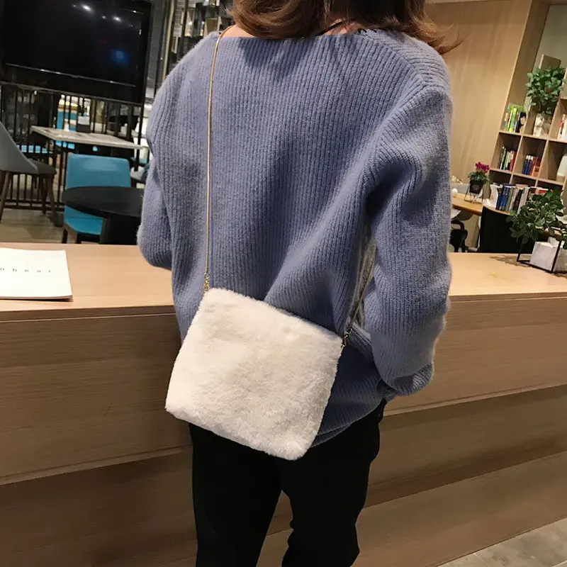 Janespri NEW Women Bags Velour Chain Flap Shoulder Bags for Women Female Messenger Bag Girls Crossbody Bag Handbags Sac A MainIMG_9399 (38)