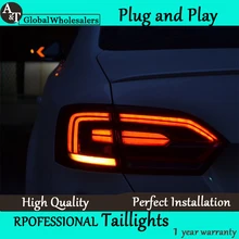 A&T Car Styling for Jetta MK6 Tail Lights North America Design Jetta LED Tail Light Rear Lamp DRL+Brake+Park+Signal