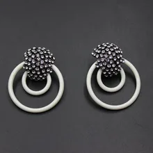 201 новые барочные ретро дикие хрустальные Геометрические элементы изысканные серьги-гвоздики 419