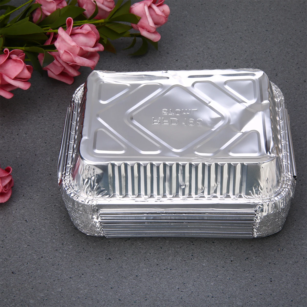 30x BBQ Aluminum Foil Grease Drip Pans Recyclable Grill Catch Tray Weber Outdoor For Indirect Cooking