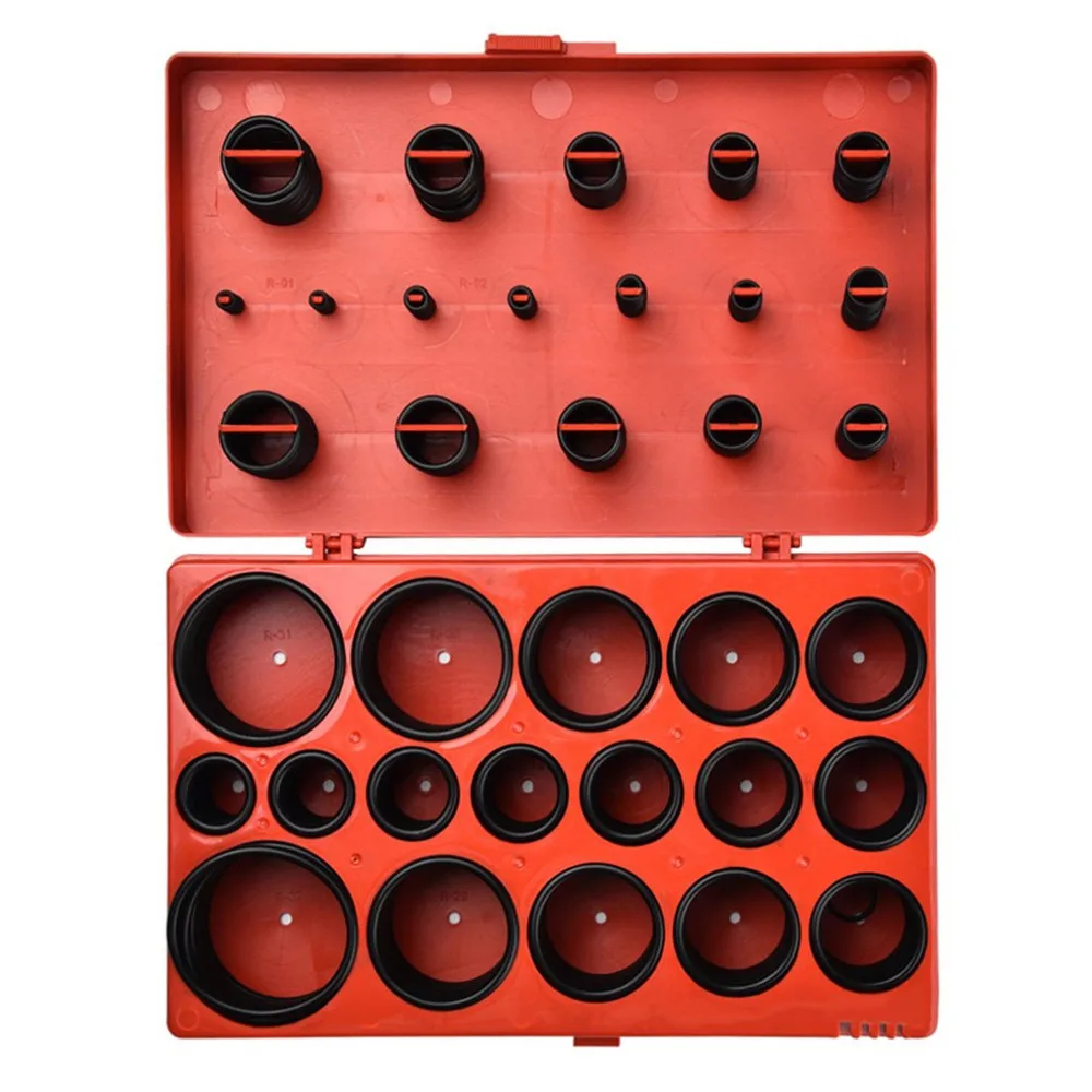 

419pcs O Ring Nitrile Rubber NBR Oil Seal Assortment Black Gaskets for Air Cylinder Valve Car Chemical Pipeline Carrier Roller