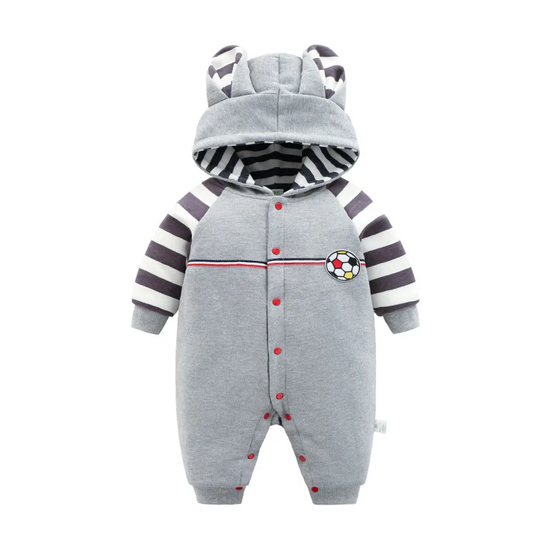 

CalaBob 2018 Winter Baby Romper Toddler Long Sleeve Hooded Baby Boy Girl Clothes Newborn Baby Jumpsuit Infant Clothing