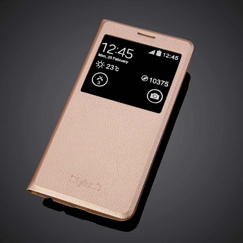 

5.7" Capa Stylus 3 Case Luxury pu leather phone cases for LG Stylus3 Cover with Window Flip Cellphone cases