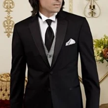 Бренд горячей распродажи стиль Модные самые популярные темные мужские костюмы, Свадебные/деловые костюмы для мужчин, изготовление под заказ мужские вечерние платья