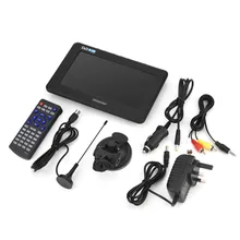 LEADSTAR 7 дюймов DVB-T-T2 16:9 HD цифровой аналоговый портативный ТВ цветной телевизионный плеер для домашнего автомобиля для Великобритании