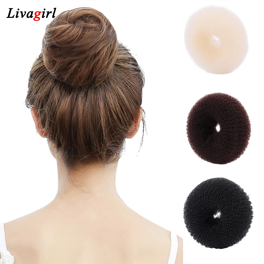 1PC New arrival Women Magic Blonde Donut Hair Ring Bun Former Shaper