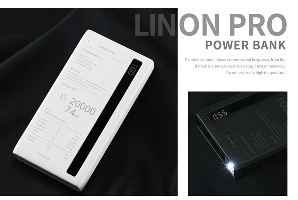 Linon Pro 20,000 mAh Power Bank